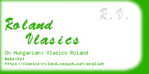 roland vlasics business card